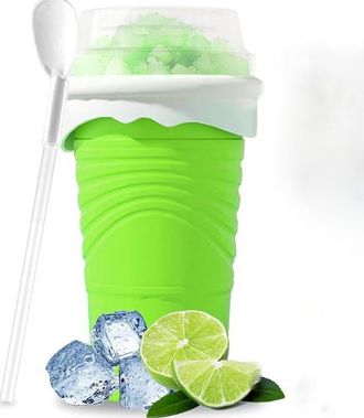 OEM Vaso De Silicona De 500 Ml Para Batidos Con Pajita Y Cuchara, Vaso Para Batidos, Vaso Para Helado Casero, Vaso Para Batidos (verde)