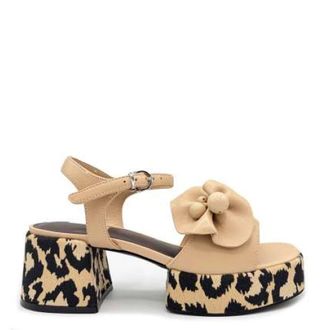 Jeannot High Heel Sandals, female, Beige, Size: 9 US Sandalo