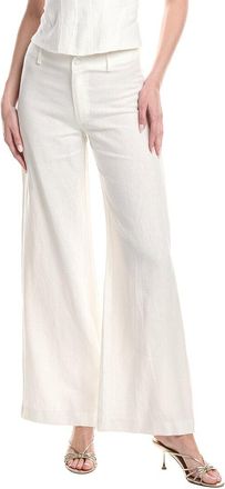 Bardot Serafina Linen Mid Rise Pant