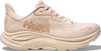 Hoka One One Womens Clifton 10 Running Shoe In Vanilla / Birch