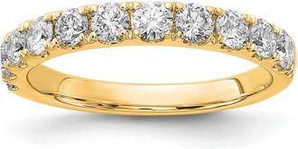 Diamond2Deal 14k Gold Lab Grown Diamond Wedding Band Ring 1Ct Clarity- VS Color- G-H