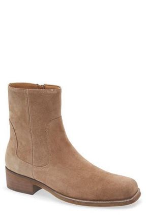 Steve Madden Jasper Zip-Up Boot in Taupe at Nordstrom Rack, Size 10.5