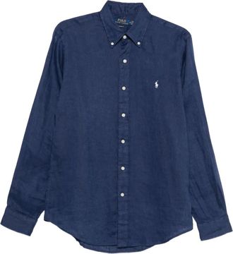 Polo Ralph Lauren Camicia a maniche lunghe in lino - Blu