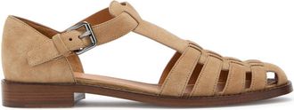 Churchs Churchs Kelsey Woven Suede Sandals - Cream - 36 (IT36 / UK3)