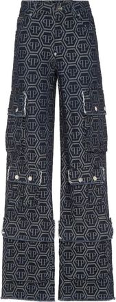 Philipp Plein Dames, Jeans, Blauw, Maat: W26