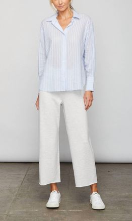 Sundays Kiri Button Down Shirt In Blue Stripe