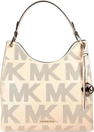Michael Kors Pre-owned Tote bag - Dames - Vintage Schoudertas - Beige - ONE Size - Leer - Vintage