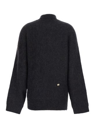 Ganni Brushed Mohair Batwing Turtleneck Sweater - Multicolor