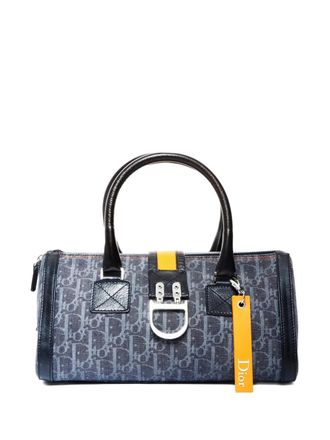 Dior 2005 Boston Trotter logo tote bag - Blu