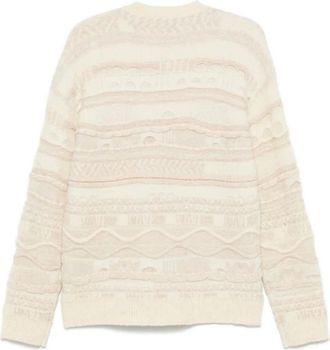 Laneus Stijlvolle Sweaters Collectie - Heren - Ronde hals truien - Wit - L - Truien & Vesten