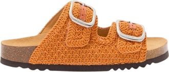 Scholl Noelle Slider - Dames - Sandalen - Oranje - 40 EU - Schoenen