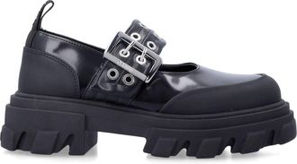 Ganni Flache Schuhe Schwarz