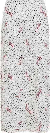 Valentino Plisse Bollicine Midi Skirt