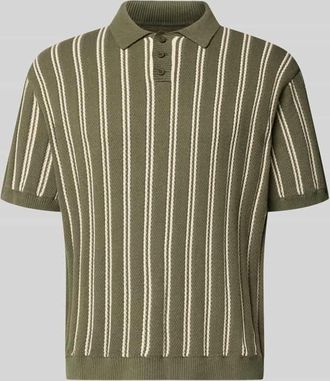 Redefined Rebel Regular Fit Strick-Poloshirt Modell POUL in Oliv, Gr&ouml;&szlig;e XXL