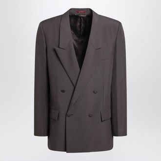 Gucci Double-Breasted Jacket In Technical Panama