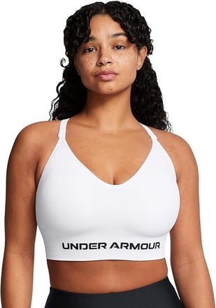 Under Armour Vanish Seamless Low Impact Sports Bra Womens Bra White/Black : LG (US 12-14), Polyester