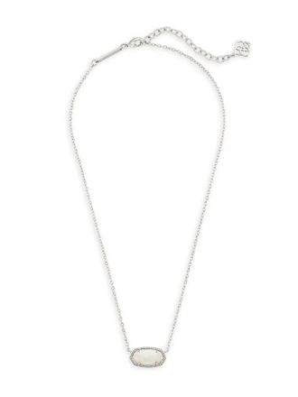 Kendra Scott Womens Elisa Pendant Necklace In Silver
