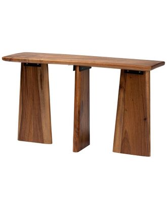 Baxton Studio Caruso Suar Wood Console Table