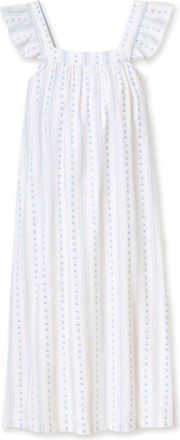 Petite Plume Clara Cotton Twill Nightgown in White at Nordstrom, Size X-Small