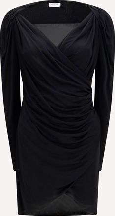 Balmain Draped jersey mini Dress Female 38
