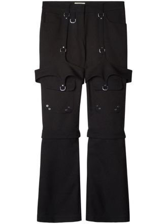 Off-white Black Black Wool Cargo Trousers