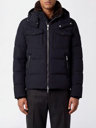 Moorer Alarick-KN Wool and Cashmere Down Jacket with Detachable Hood