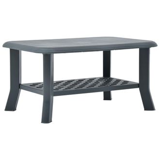 vidaXL Mesa De Centro De Pl&aacute;stico Verde 90x60x46 Cm Vidaxl