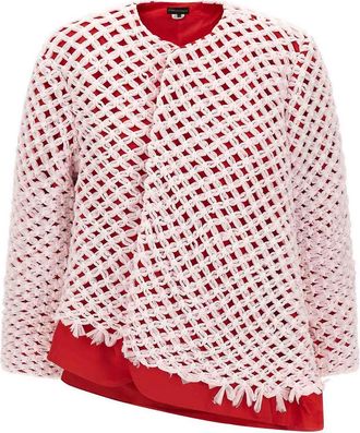 Comme Des Gar&ccedil;ons Tulle Weave Blazer