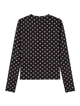Ganni Long-Sleeved Slim Fit Shirt - Black
