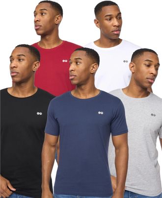 Crosshatch Heren Dellmere T-Shirt (Doos van 5) (Veelkleurig)