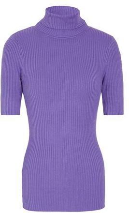 8 by YOOX VISCOSE KNIT S/SLEEVE ROLL-NECK SWEATER