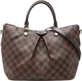 Louis Vuitton Pre-owned Handbags, female, Brown, Size: ONE SIZE Pre-owned Siena PM Damier 2way bag