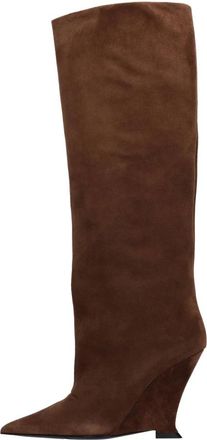 3Juin Laarzen Bruin - Dames - Hoge Laarzen - Bruin - 36 EU - Su&egrave;de - Schoenen