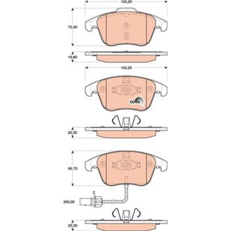 OEM Pastillas De Freno Delanteras Gdb1814 Trw