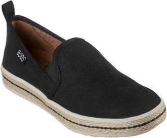 Skechers Dames Flexpadrill Canvas Espadrilles (Zwart)