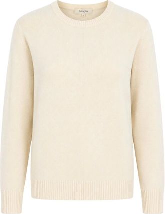 KANGRA Dames, Truien, Beige, Maat: 3XL Wol