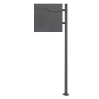 ML Design Buz&oacute;n para cartas 37x37cm con compartimento peri&oacute;dico de acero