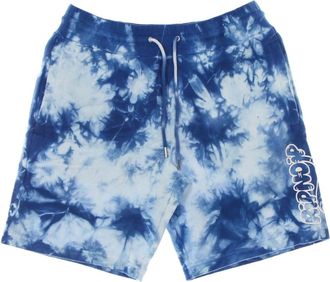 Ripndip Blauwe Acid Wash Sweat Shorts Lichtgewicht Trainingspak - Heren - Korte Broeken - Blauw - XL - Katoen - Korte Broeken