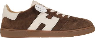 Hogan Cool Low-Top Suede Amber Sole Sneakers