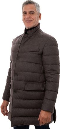 Herno Mens Brown Wool Jackets & Coat Clothing