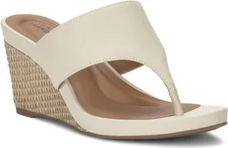 Lucky Brand Libbie Platform Wedge Flip Flop in Tusk at Nordstrom, Size 7.5