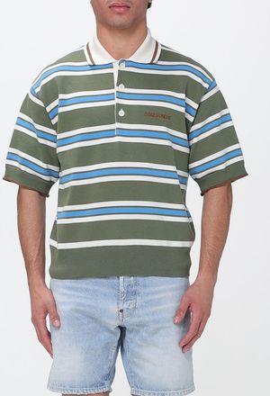 Dsquared2 Polo in cotone a righe con logo