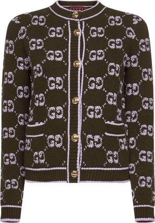 Gucci Brown Logo Cardigan