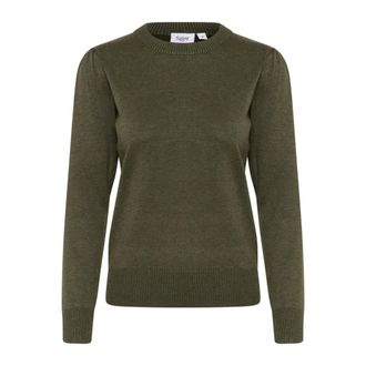 Saint Tropez Maglione Verde Militare Melange - - Knitwear - Donna - Verde - 2XL