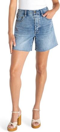 Liverpool L.A. High Waist Cutoff Denim Shorts in Manhattan at Nordstrom, Size 14