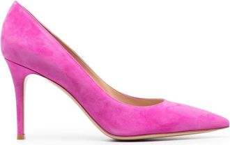 Gianvito Rossi Gianvito 85mm suede pumps - women - Calf Leather/Calf Leather/Calf Suede - 37.5 - Pink