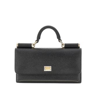 Dolce & Gabbana Dauphine print leather mini bag Woman One Size