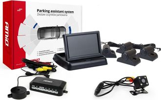 OEM Kit De Sensores De Estacionamiento Tft02 De 4,3 Con C&aacute;mara Hd-315-led, 4 Sensores, Color Negro, Para Camioneta
