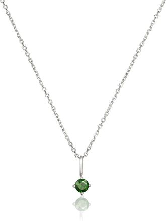 Lily & Roo Silver Small Birthstone Pendant Necklace