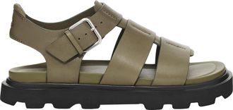 UGG Womens Capitelle Strap Slide Sandal, Burnt Olive, 8 UK